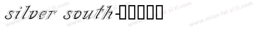 silver south字体转换